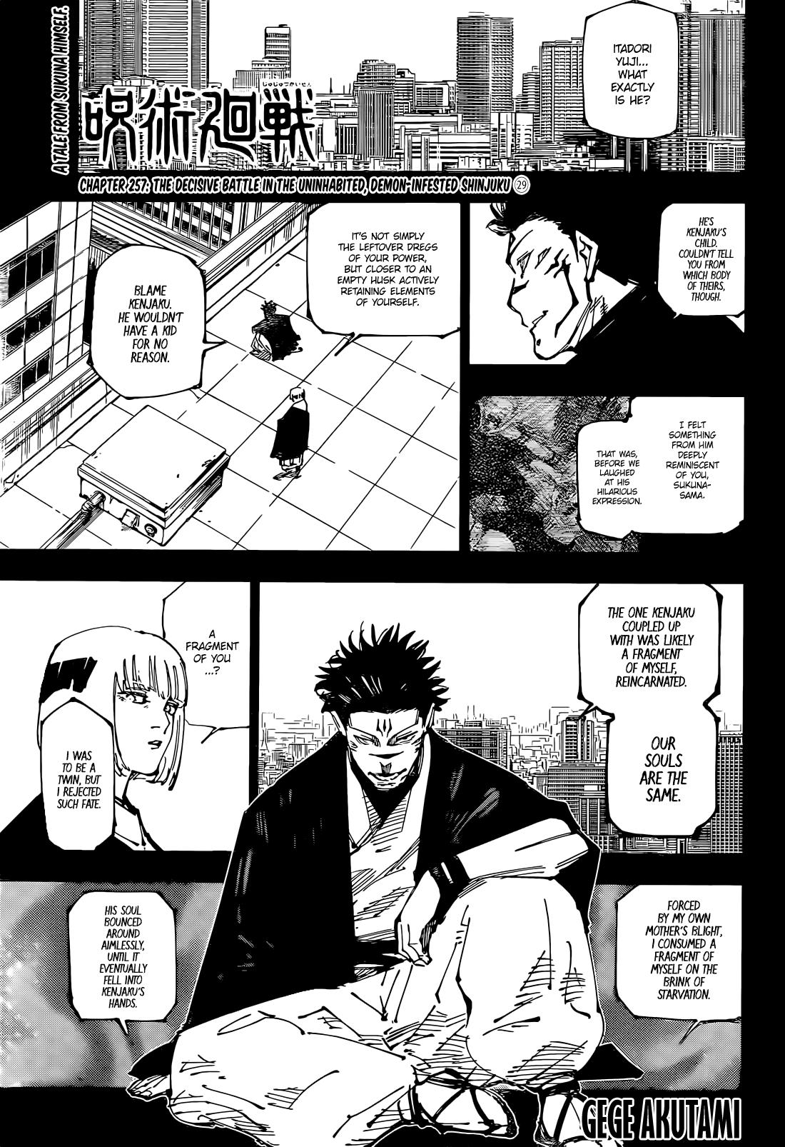 Jujutsu Kaisen Chapter 257 1